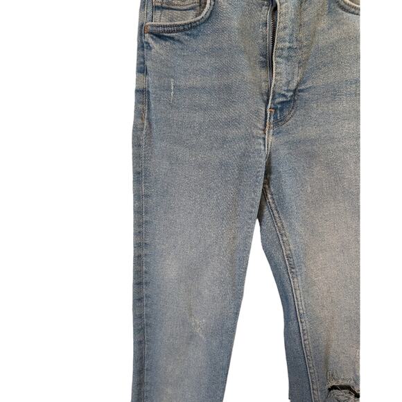 Zara Mid Waist Ripped Skinny Jeans - Picture 5 of 7
